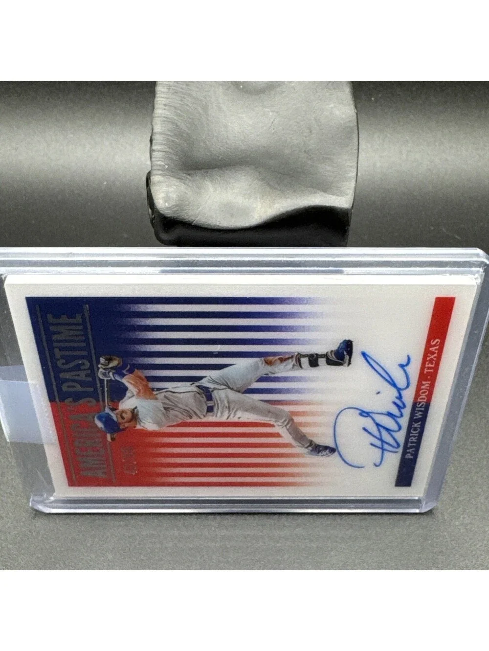 Patrick Wisdom America's Pastime No. AP-PW Panini 2019 Autographed 44/99